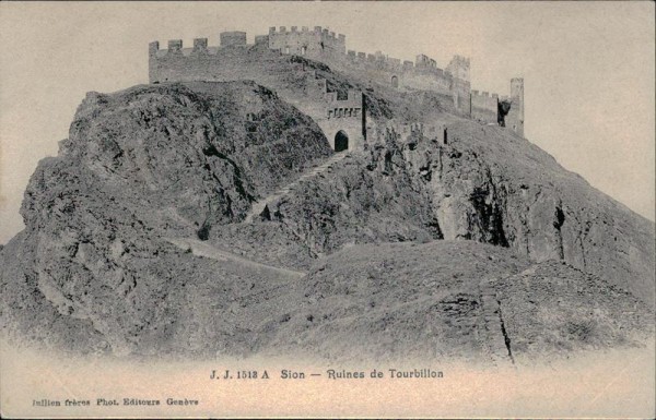 Schloss Tourbillon (Sitten) Vorderseite
