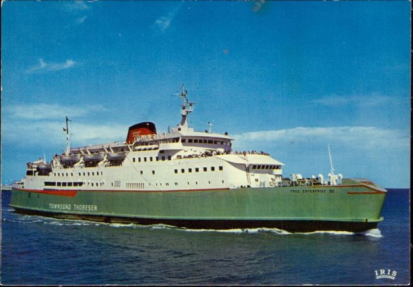 Calais, Free Enterprise, Townsend Thoresen Vorderseite