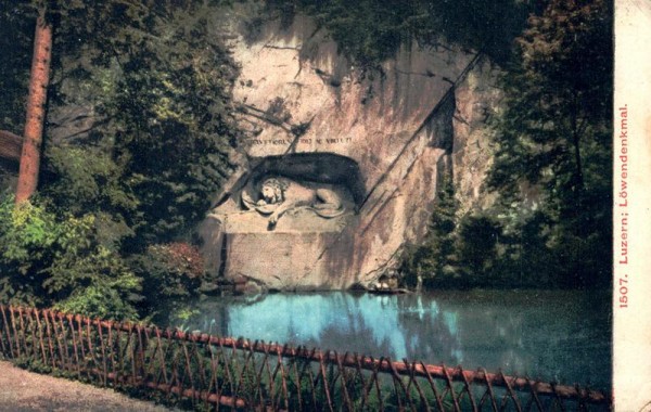 Luzern Löwendenkmal Vorderseite