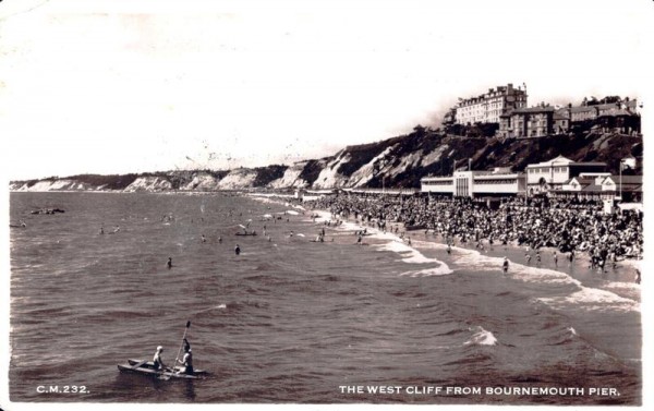 The West Cliff from Bournemouth Pier Vorderseite