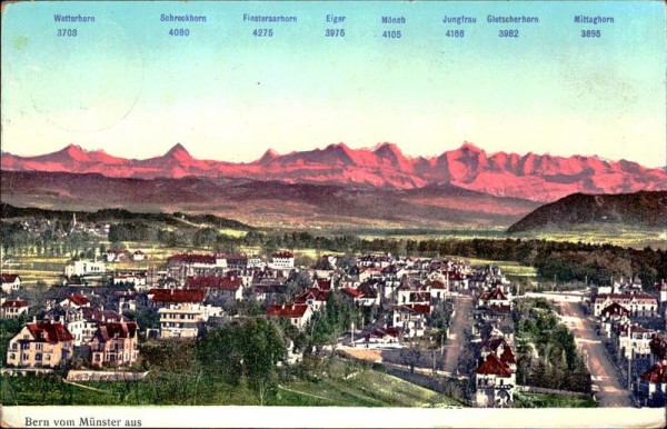 Bern vom Münster aus Vorderseite