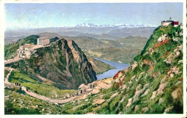 Monte Generoso. Vista sul Lago di Lugano e Monte Rosa. 1946 Vorderseite