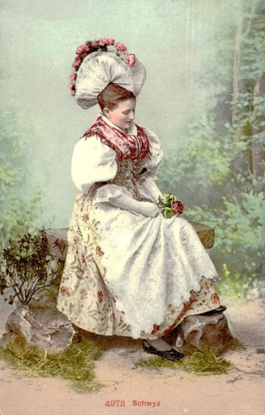 Schwyz, Tracht Vorderseite