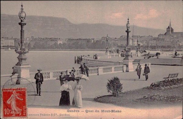 Genève - Quai du Mont-Blanc Vorderseite