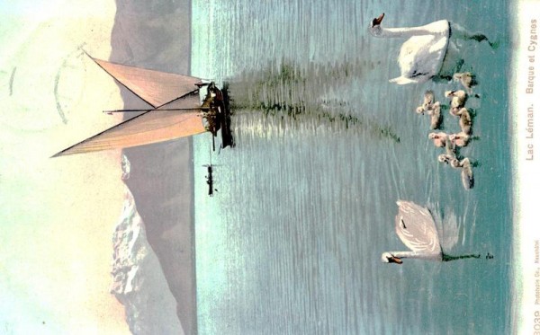 Lac Léman, Barque et Cygnes Vorderseite