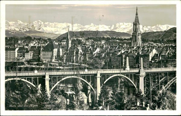 Bern und die Alpen Vorderseite