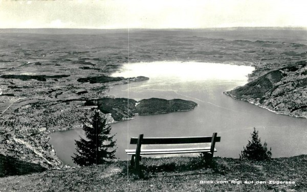 Blick vom Rigi auf den Zugersee Vorderseite
