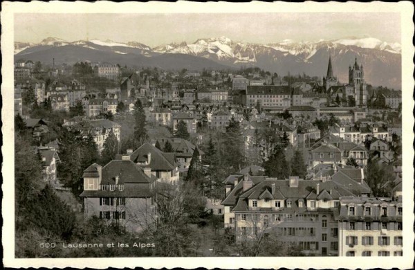 Lausanne et les Alpes Vorderseite