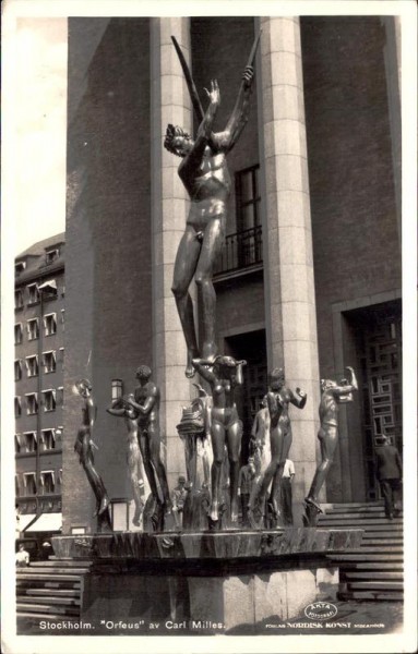 Stockholm, Orfeus,Carl Milles Vorderseite