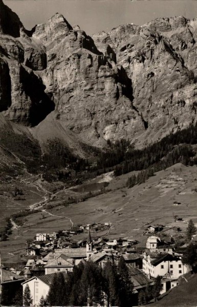 Leukerbad mit Gemmipass. 1946 Vorderseite