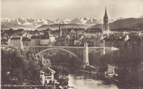 Bern und die Alpen Vorderseite