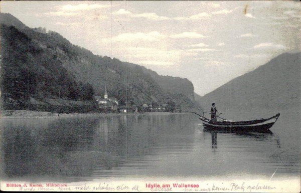 Idylle am Wallensee (Walensee) Vorderseite