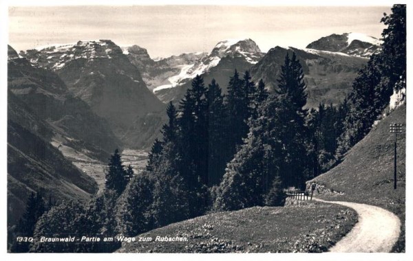 Braunwald - Partie am Weg zum Rubschen Vorderseite