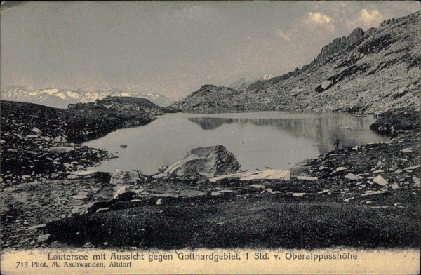 Lautersee mit Aussicht gegen Gotthardgebiet  Vorderseite