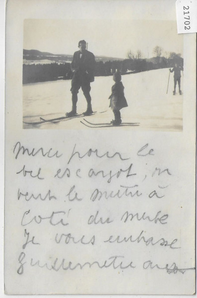 Le Locle - Vater mit Tochter auf den Skiern