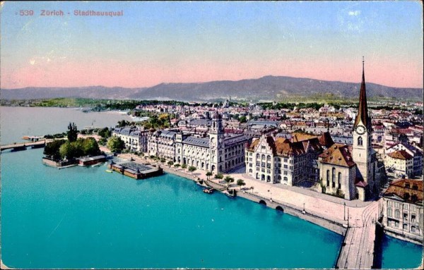 Zürich, Stadthausquai Vorderseite