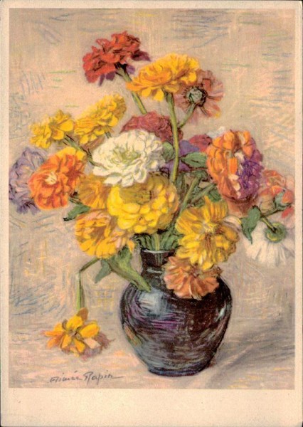 Zinnias (Aimée Rapin) Vorderseite