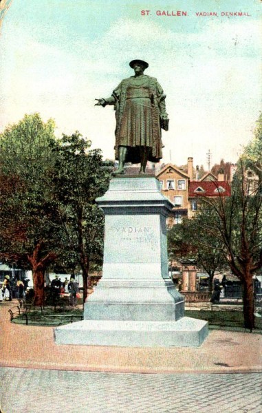St.Gallen, Vadian Denkmal Vorderseite