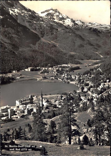 St.Moritz-Dorf und Bad Vorderseite