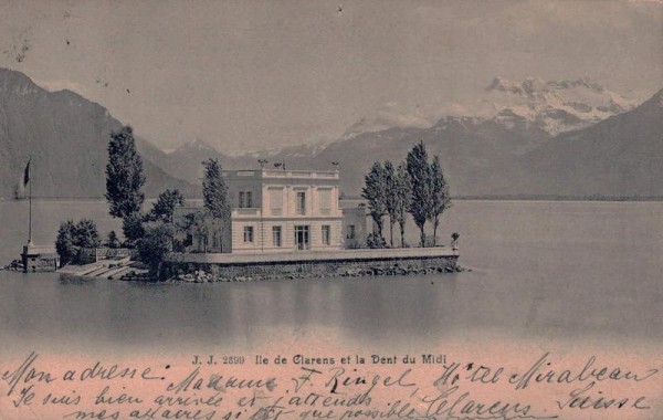 Ile de Clarens et la Dent du Midi, 1904 Vorderseite