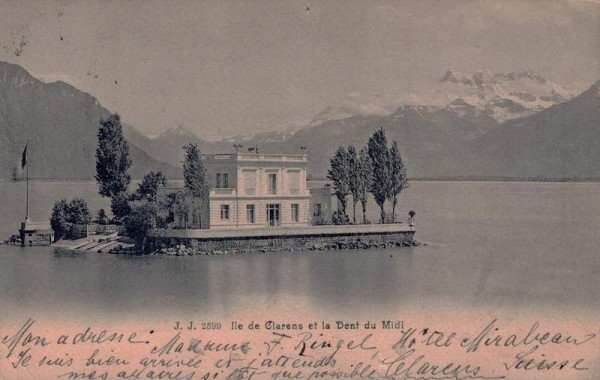 Ile de Clarens et la Dent du Midi, 1904 Vorderseite