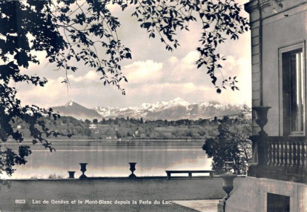 Lac de Geneve et le Mont-Blanc depuis la Perle du lac Vorderseite