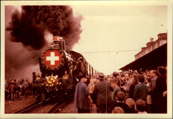 Herisau, ev. Dampflokfest 1972 Vorderseite