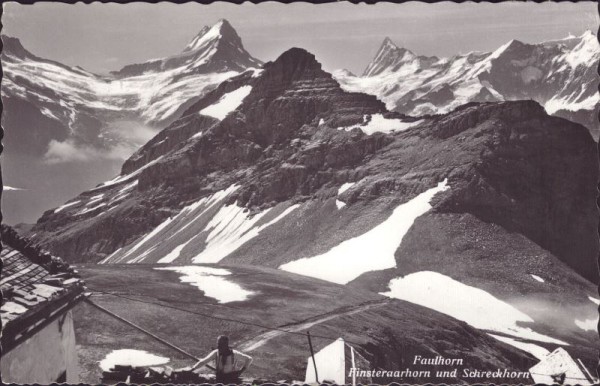 Faulhorn Finsteraarhorn und Schreckhorn
