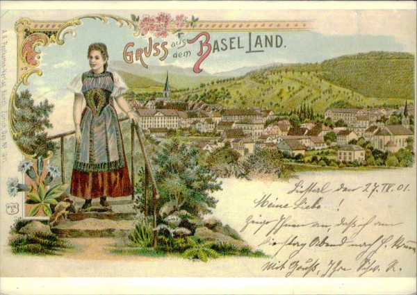 Gruss aus dem Basel Land, REPRODUKTION Vorderseite