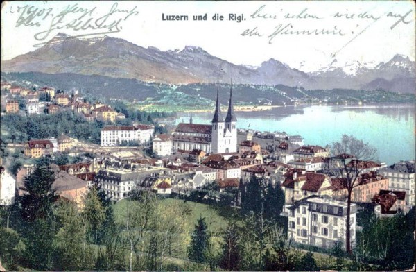 Luzern und die Rigi Vorderseite