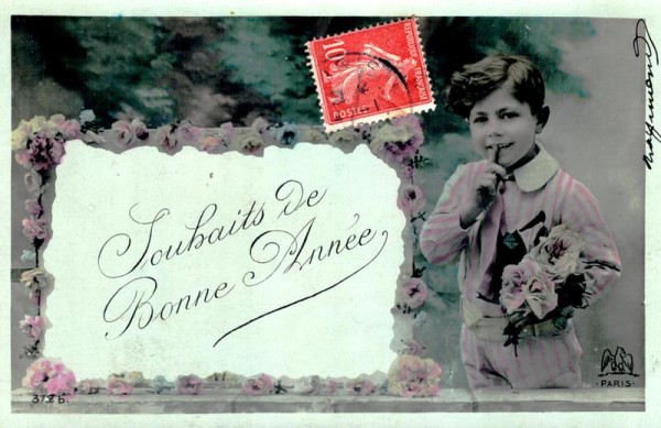 Louhaits de bonne année / Frohes neues Jahr Vorderseite