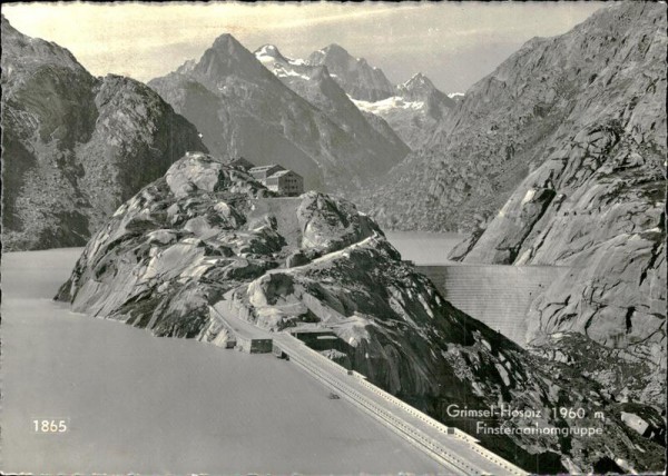 Grimsel-Hospiz (1960 m) Finsteraarhorngruppe Vorderseite