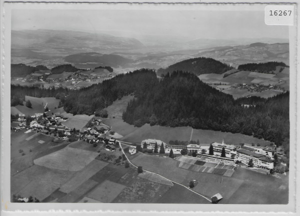 Flugaufnahme Sanatorium Heiligenschwendi und Dorf