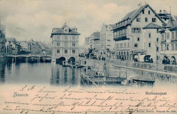 Zürich, Rathausquai Vorderseite
