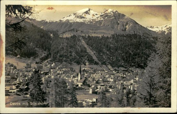 Davos mit Schiahorn Vorderseite