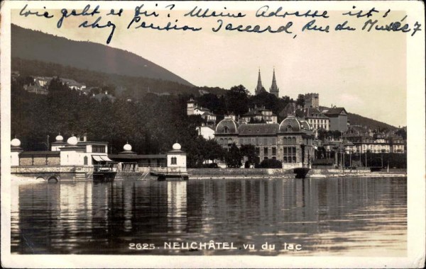 Neuchâtel, vu du lac Vorderseite