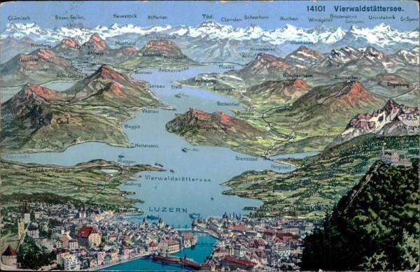Luzern - Vierwaldstättersee Vorderseite