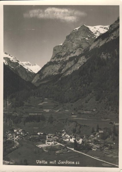 Vättis mit Sardona. 1942 Vorderseite