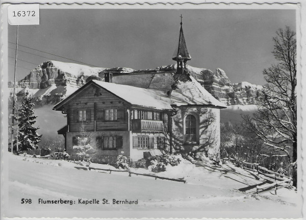 Flumserberg - Kapelle St. Bernhard im Winter en hiver