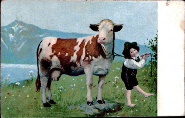 Kuh und Kind Vorderseite