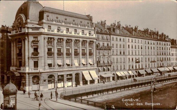 Genève/Quai des Bergues. Vorderseite