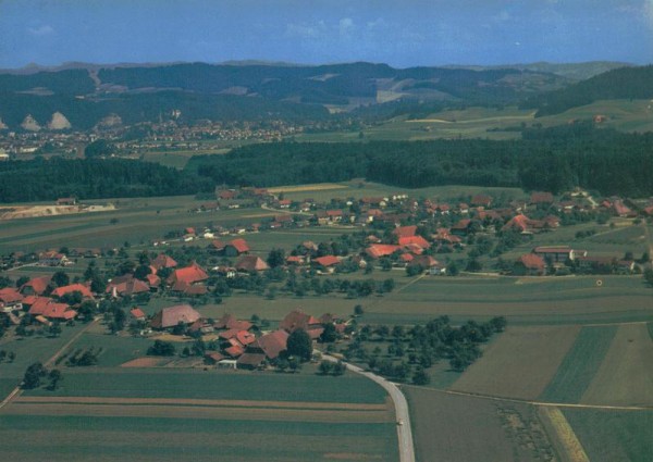 Lyssach BE  -  Flugaufnahmen Vorderseite