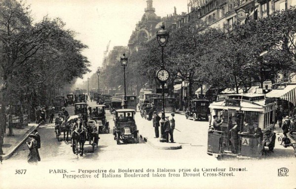 Paris, Boulevard des Italiens Vorderseite