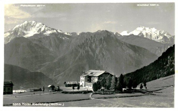 Hotel Riederalp Vorderseite