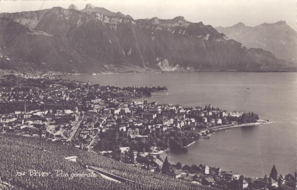 Vevey. Vue générale
 Vorderseite