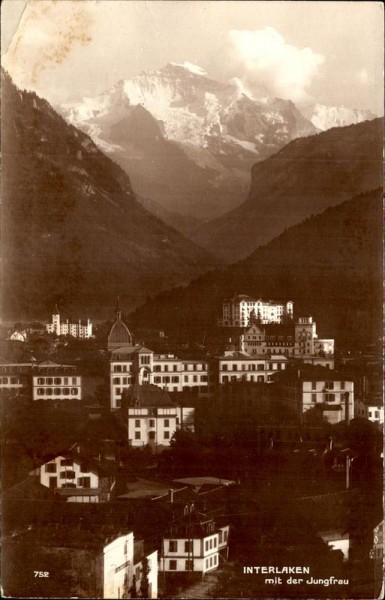 Interlaken mit der Jungfrau Vorderseite