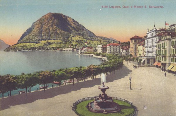 Lugano - Quai e Monte S. Salvatore