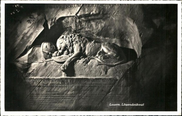 Löwendenkmal (Luzern) Vorderseite