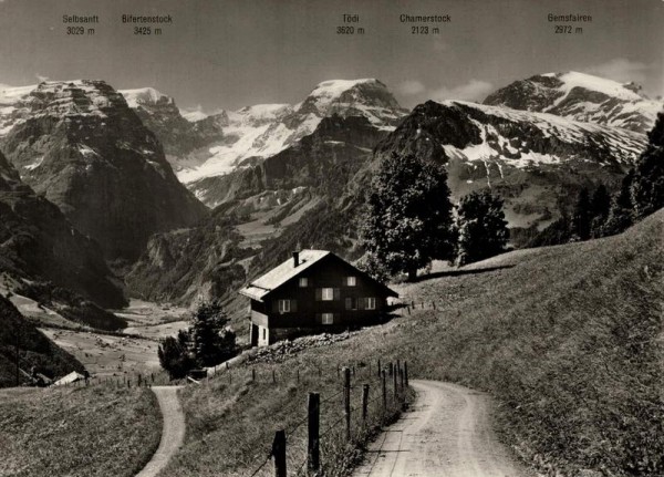 Braunwald. Blick gegen Tödi Vorderseite