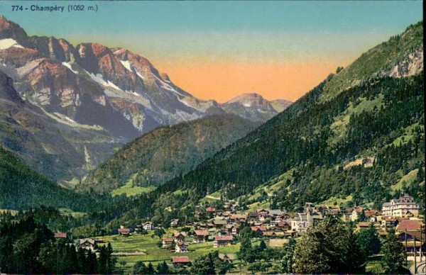 Champéry (1052 m) Vorderseite